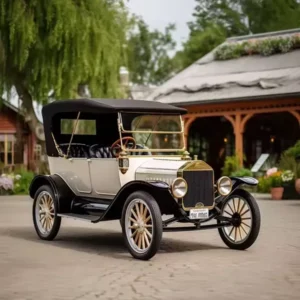 รถโบราณห้าที่นั่งมีหลังคาปี 1920