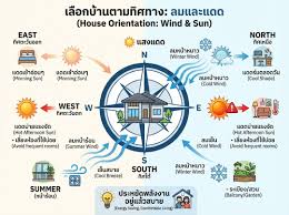 ทิศทางลมและแดด